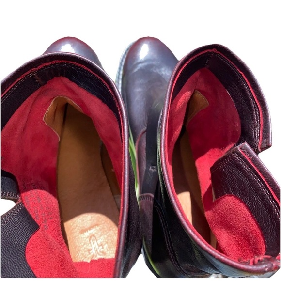 NWOT Frye Veronica engineer, Burgundy, leather boo size 6.5 B - Picture 5 of 13